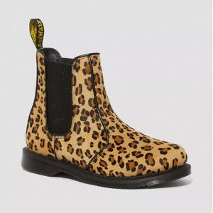 Dr Martens Flora Leopard Chelsea Boots - Sz 8 - EUC